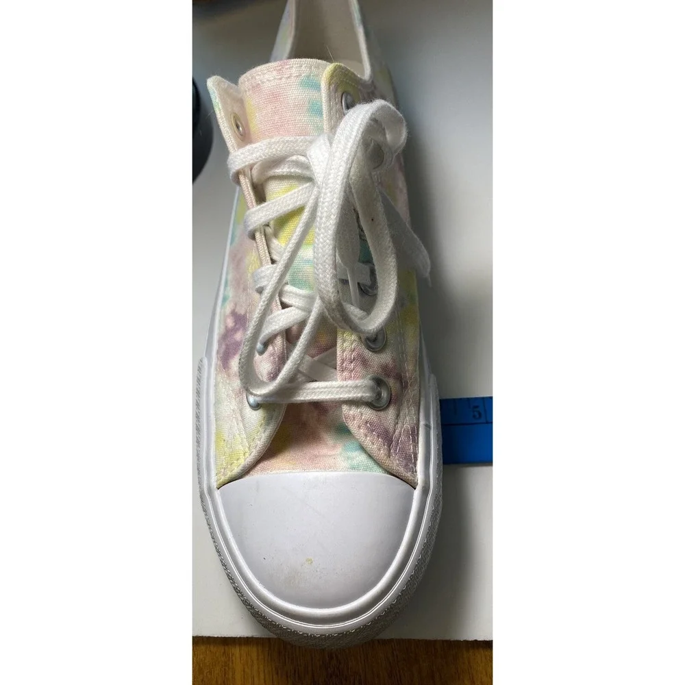 Tie Dye‎ Sneakers Time & Tru Pastel Casual Low Top Canvas Shoes Stylish